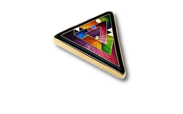 Classic Cloisonné Triangle