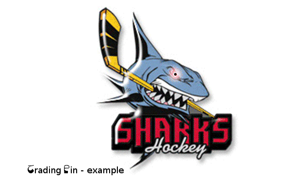 Sharks Trading Pin
